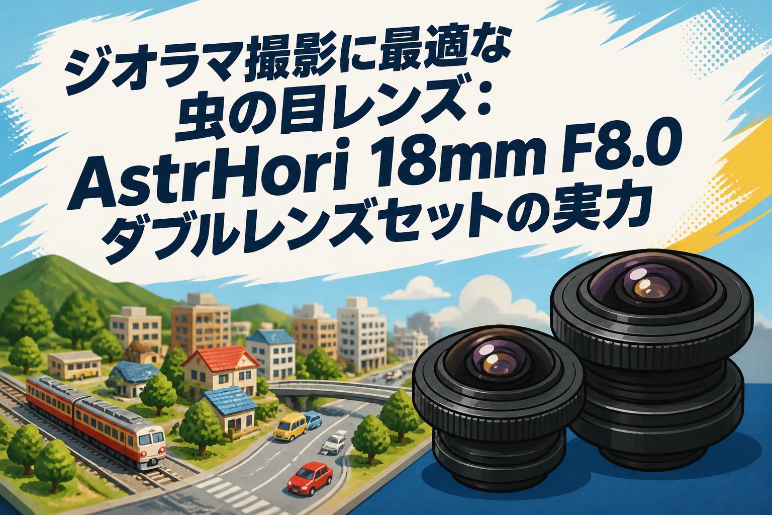 ジオラマ撮影に最適な虫の目レンズ：AstrHori 18mm F8.0ダブルレンズセットの実力