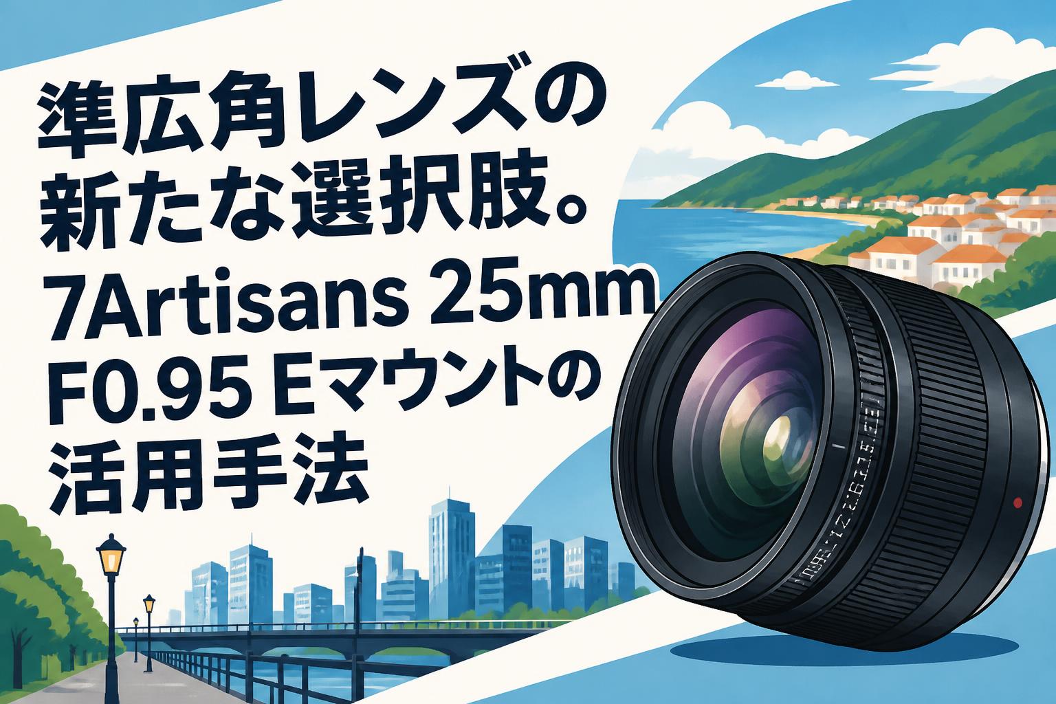 準広角レンズの新たな選択肢。7Artisans 25mm F0.95 Eマウントの活用手法