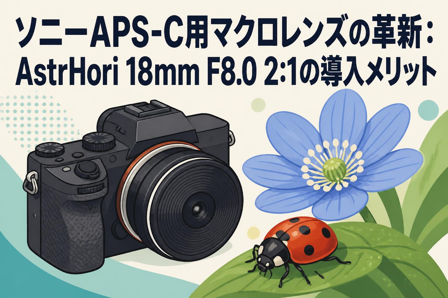 ソニーAPS-C用マクロレンズの革新：AstrHori 18mm F8.0 2:1の導入メリット