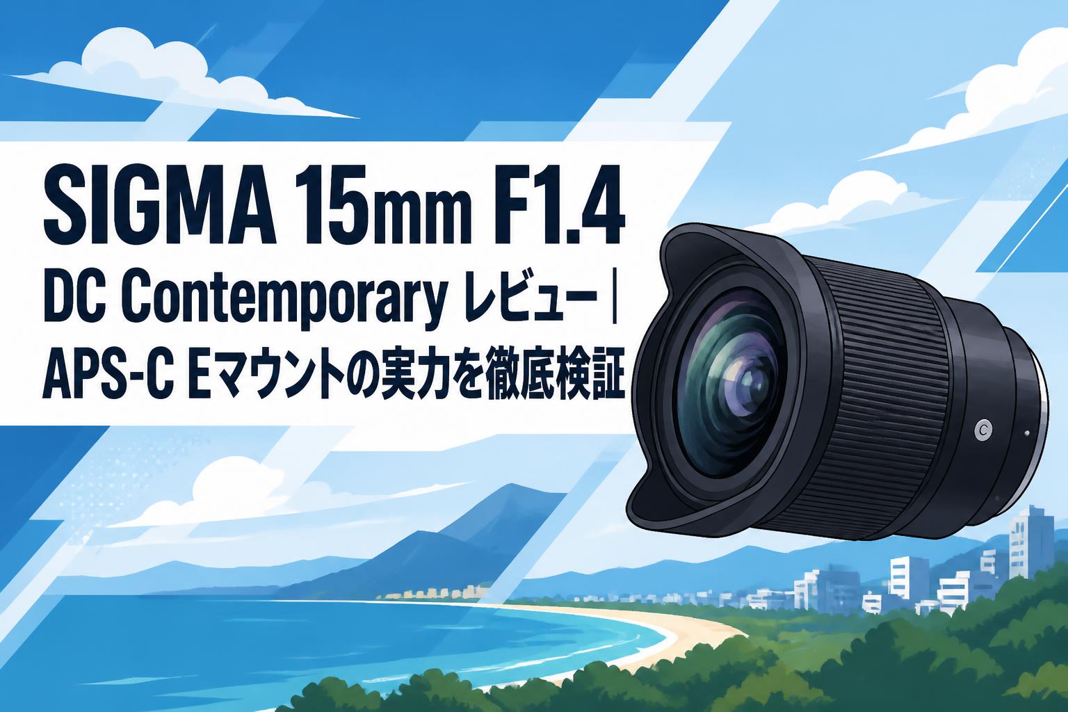 SIGMA 15mm F1.4 DC Contemporary レビュー｜APS-C Eマウントの実力を徹底検証