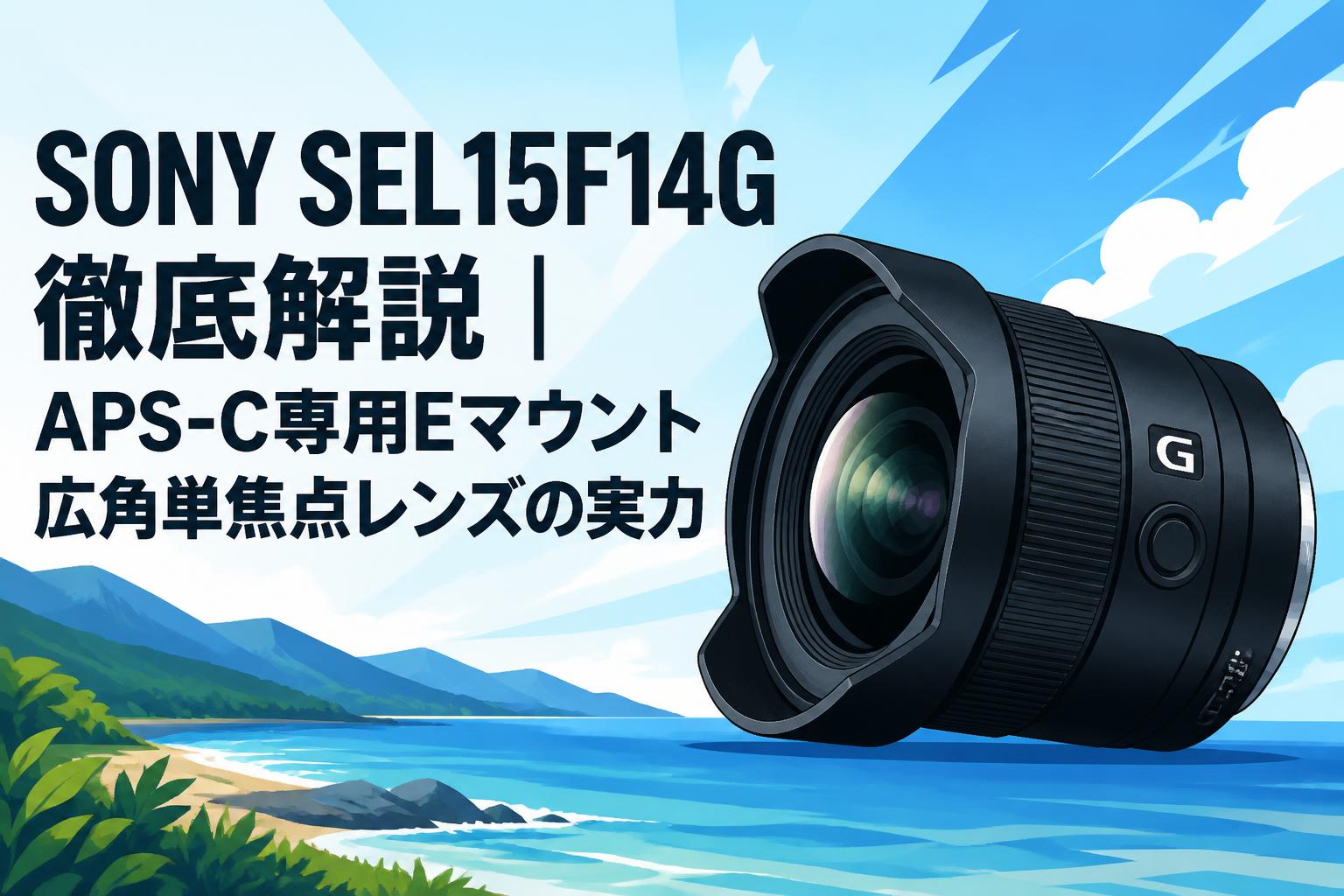 SONY SEL15F14G徹底解説｜APS-C専用Eマウント広角単焦点レンズの実力