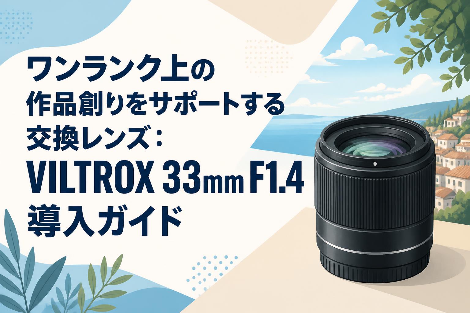 ワンランク上の作品創りをサポートする交換レンズ：VILTROX 33mm F1.4導入ガイド