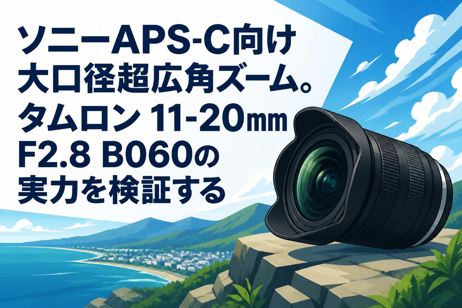 ソニーAPS-C向け大口径超広角ズーム。タムロン 11-20mm F2.8 B060の実力を検証する