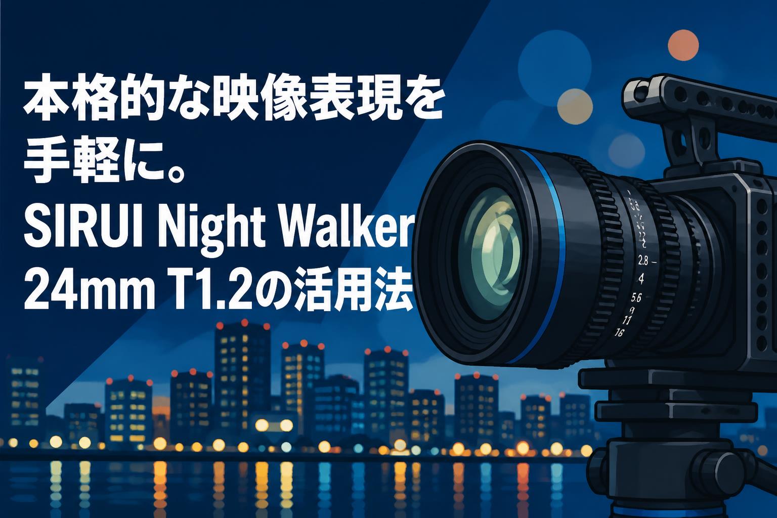本格的な映像表現を手軽に。SIRUI Night Walker 24mm T1.2の活用法