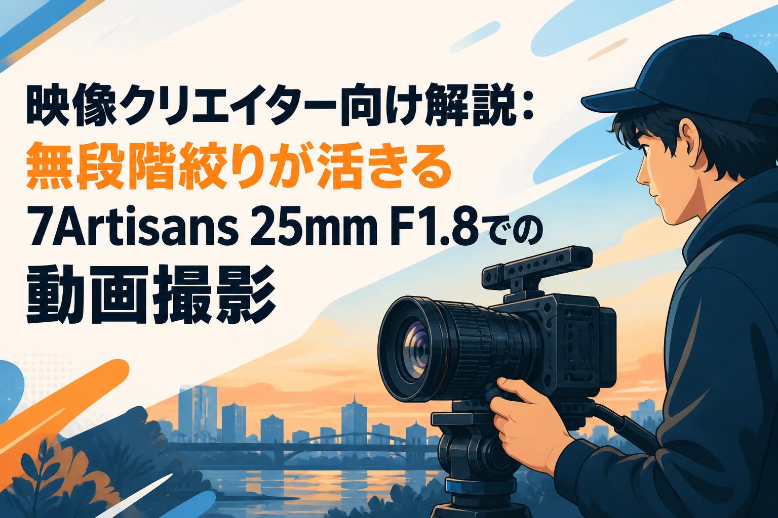 映像クリエイター向け解説：無段階絞りが活きる7Artisans 25mm F1.8での動画撮影