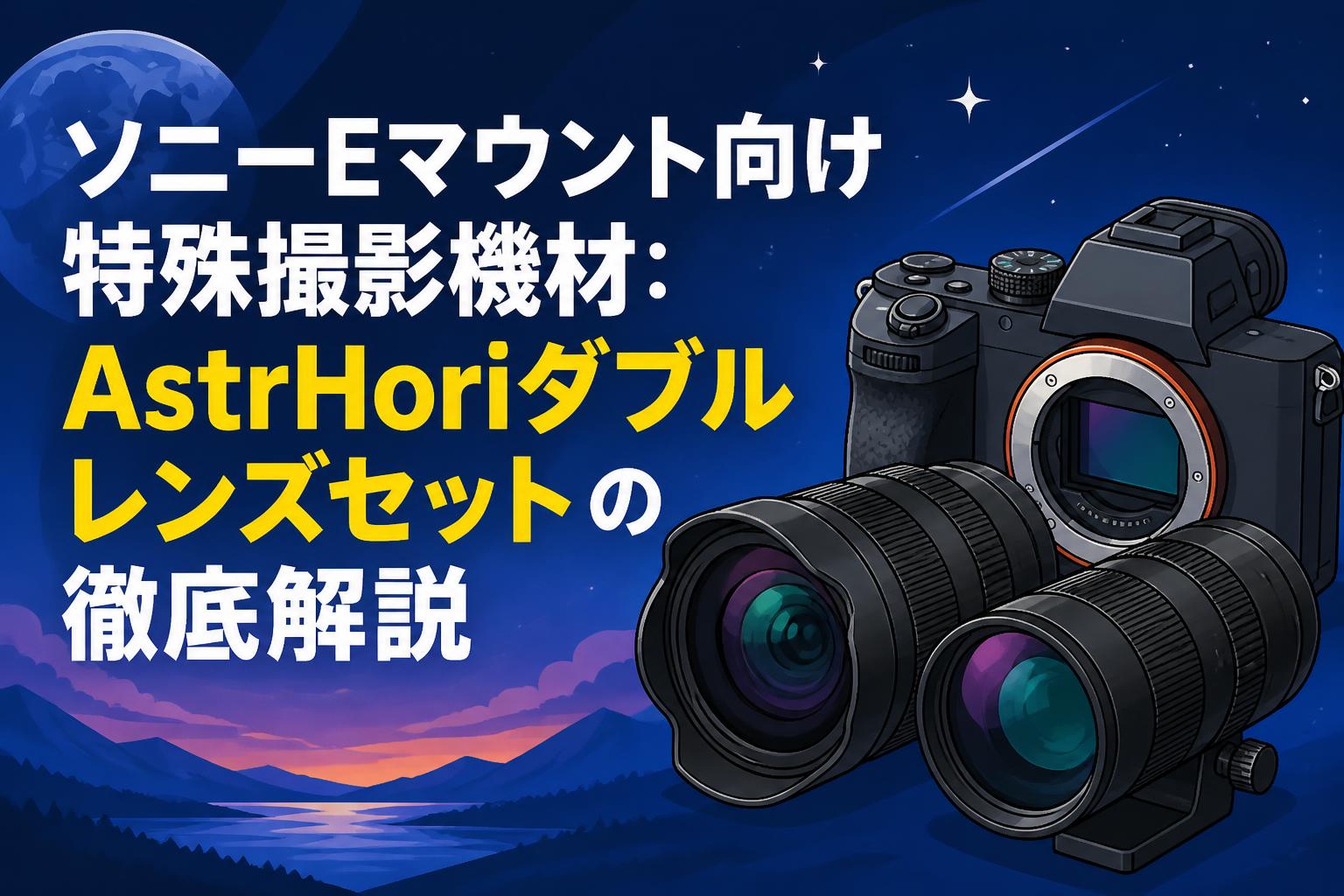 ソニーEマウント向け特殊撮影機材：AstrHoriダブルレンズセットの徹底解説