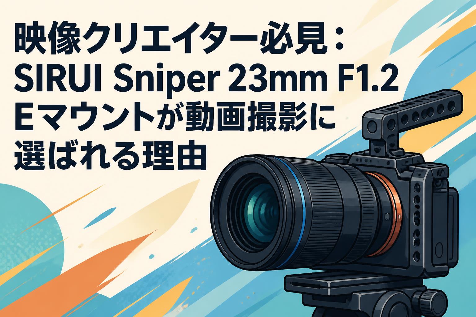 映像クリエイター必見：SIRUI Sniper 23mm F1.2 Eマウントが動画撮影に選ばれる理由