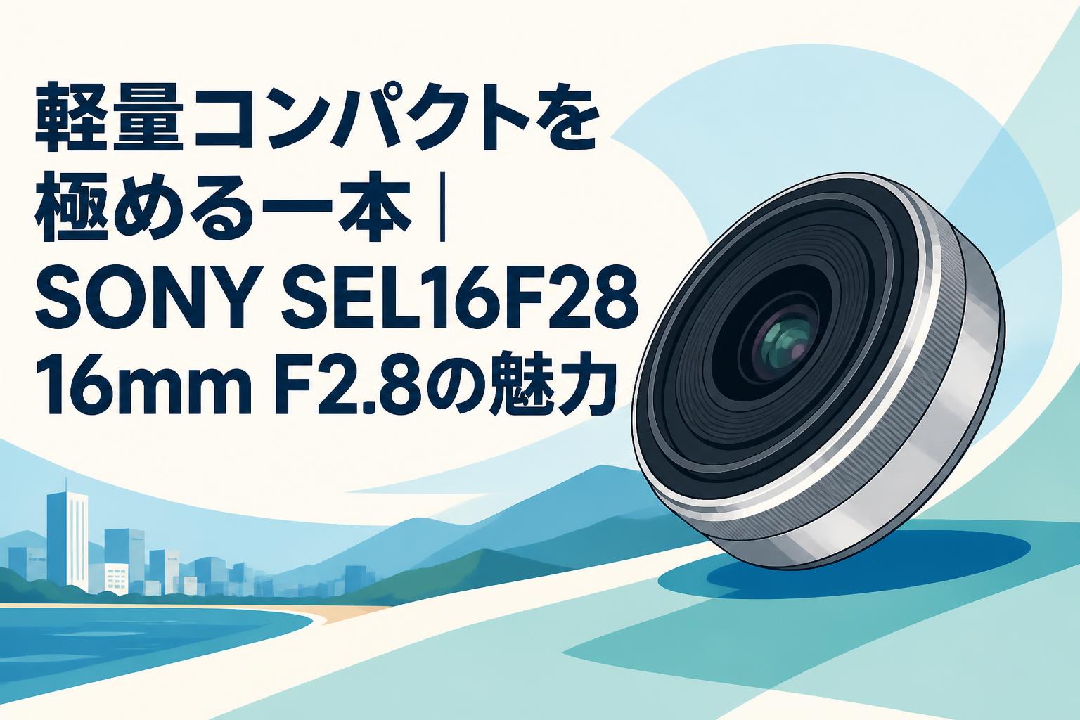 軽量コンパクトを極める一本｜SONY SEL16F28 16mm F2.8の魅力