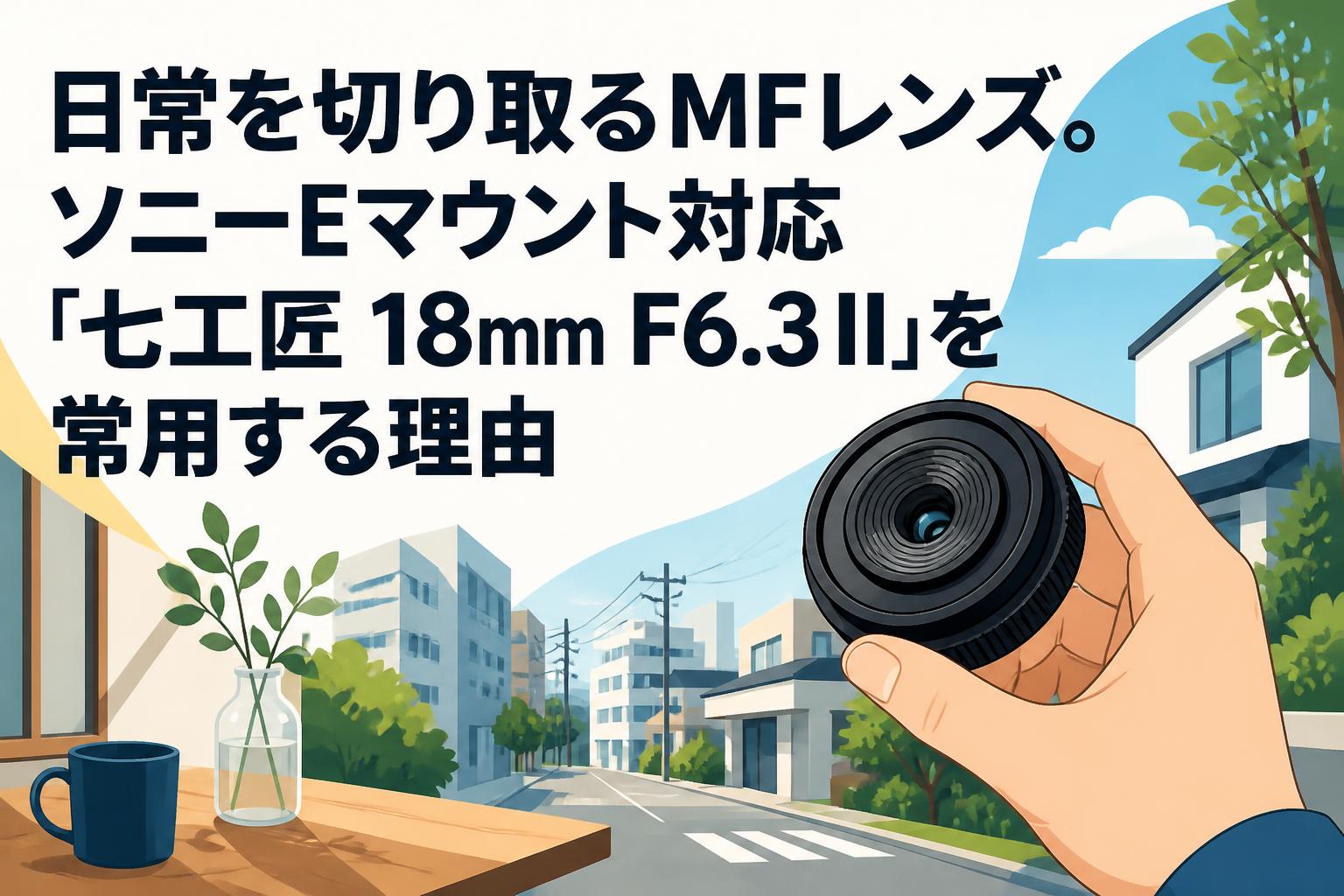 日常を切り取るMFレンズ。ソニーEマウント対応「七工匠 18mm F6.3 II」を常用する理由