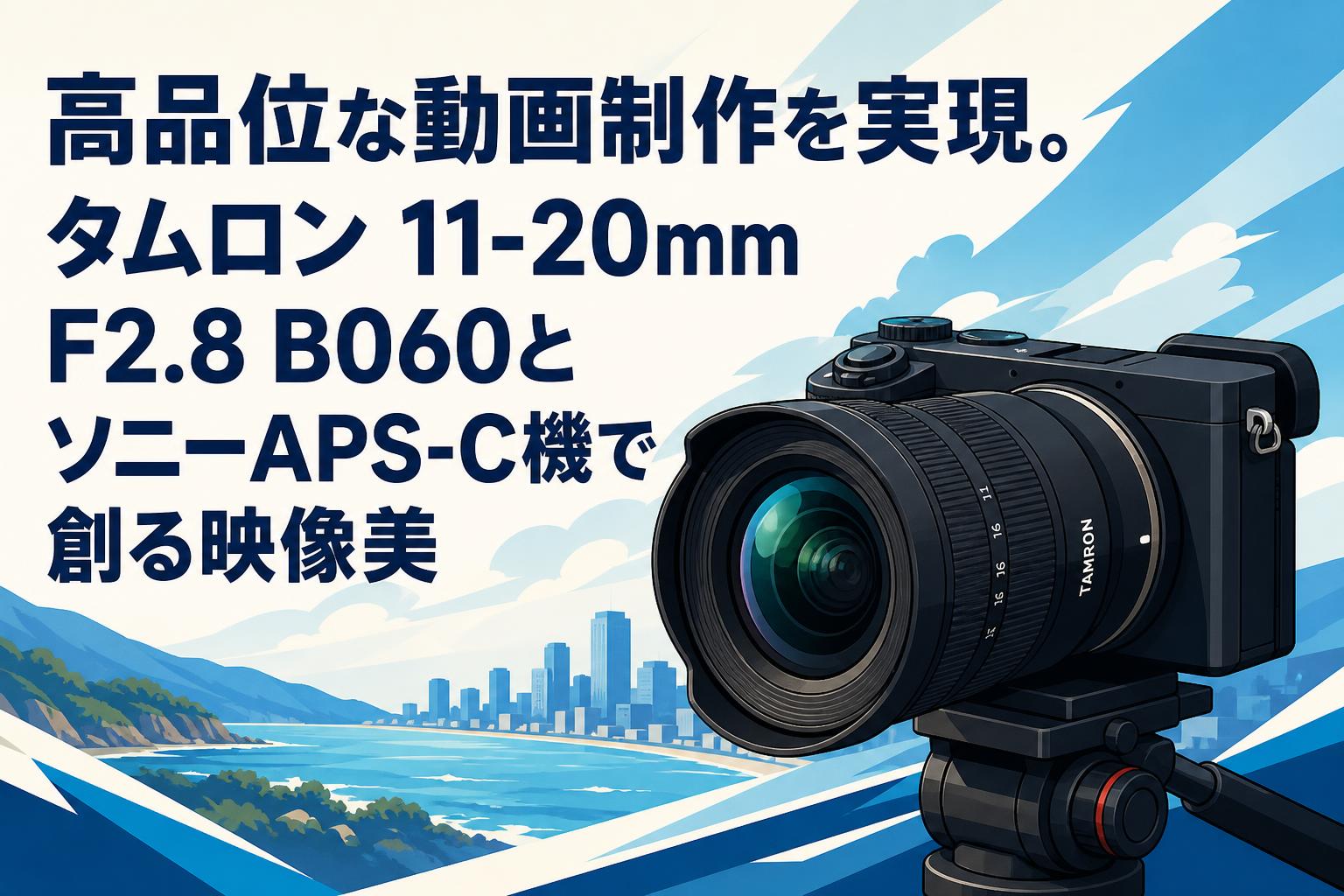 高品位な動画制作を実現。タムロン 11-20mm F2.8 B060とソニーAPS-C機で創る映像美