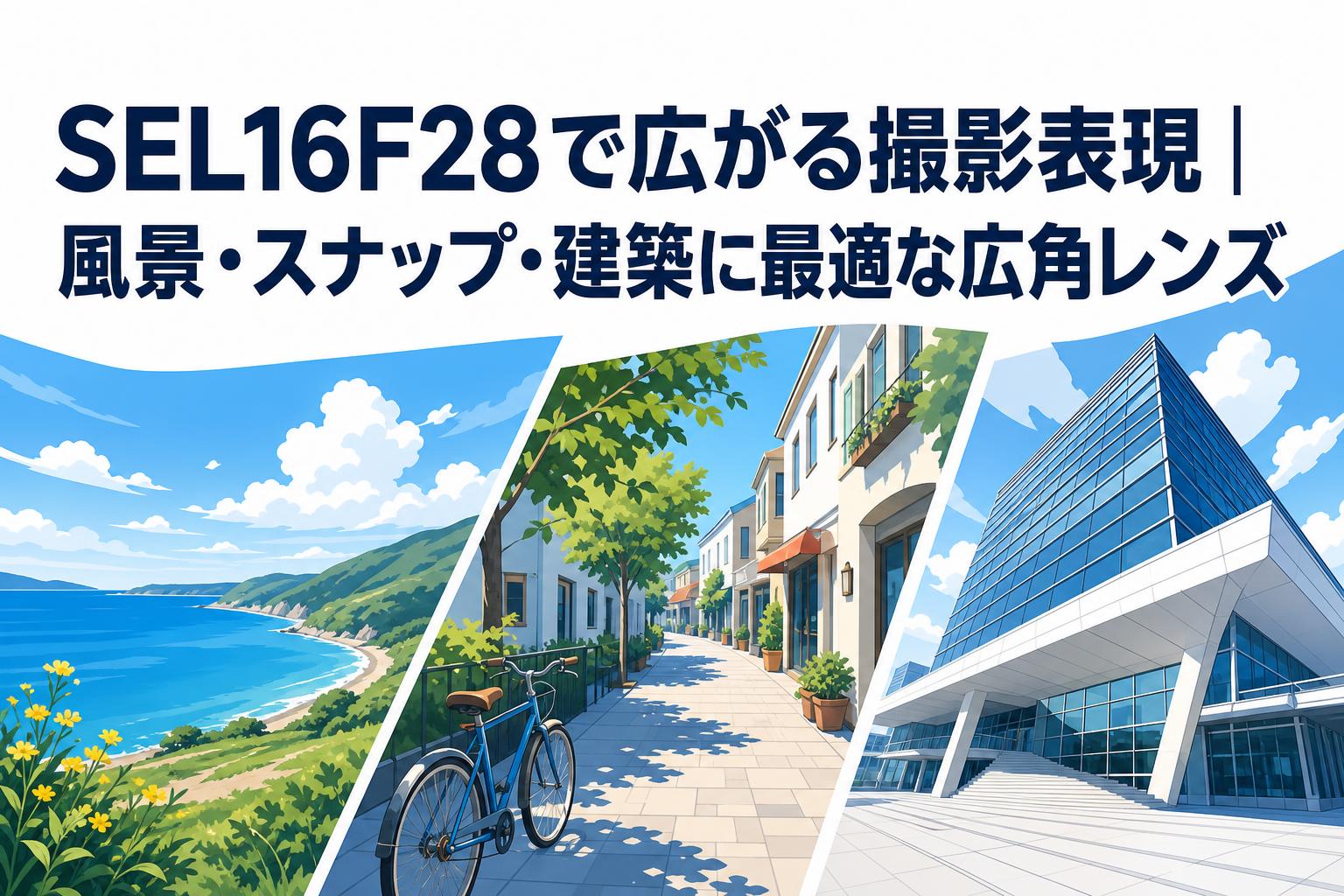 SEL16F28で広がる撮影表現｜風景・スナップ・建築に最適な広角レンズ