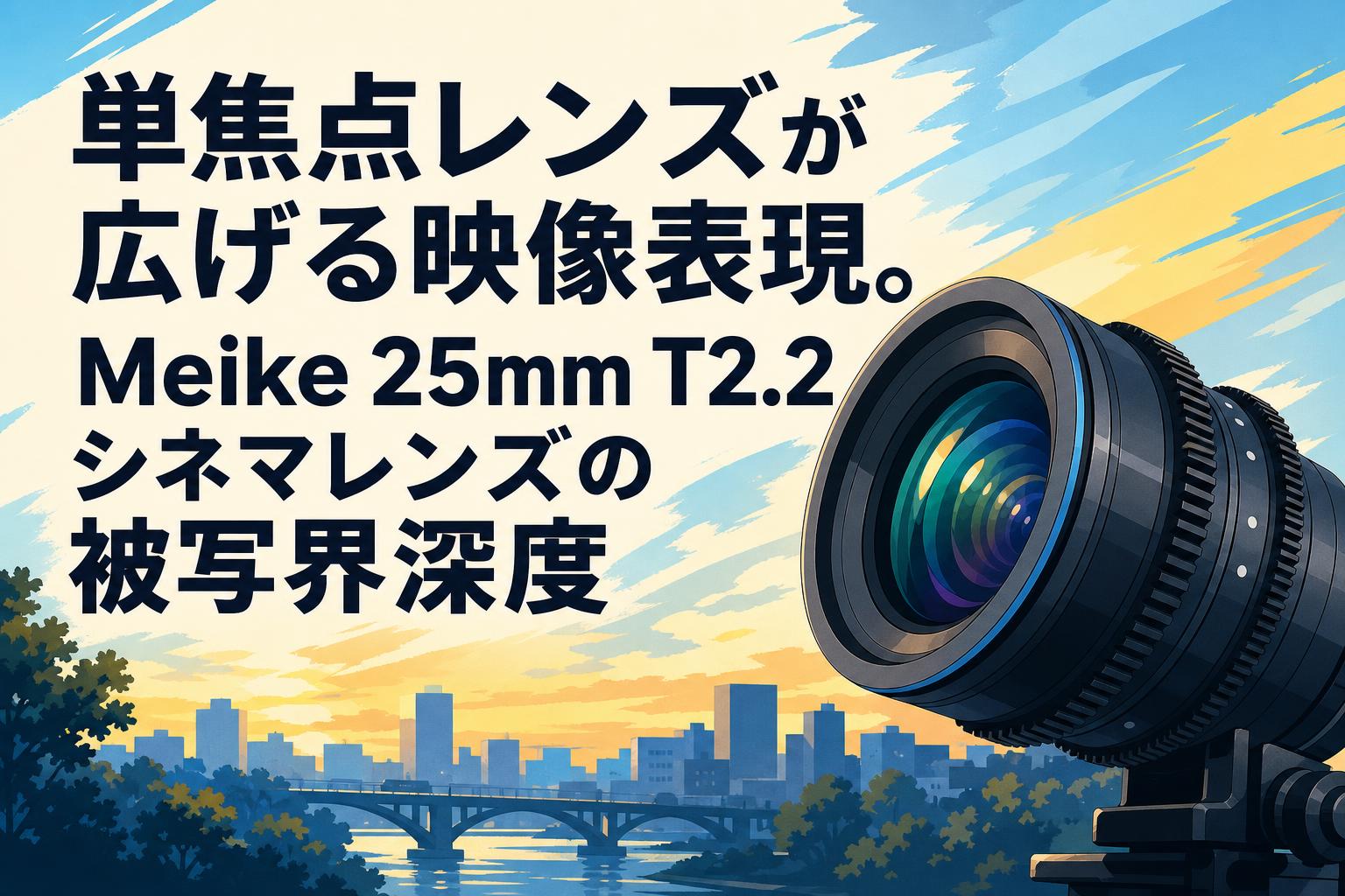 単焦点レンズが広げる映像表現。Meike 25mm T2.2シネマレンズの被写界深度