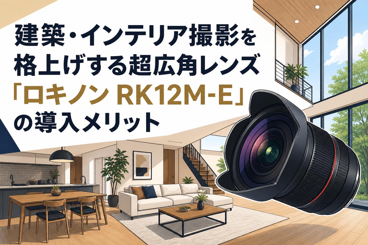 建築・インテリア撮影を格上げする超広角レンズ「ロキノン RK12M-E」の導入メリット