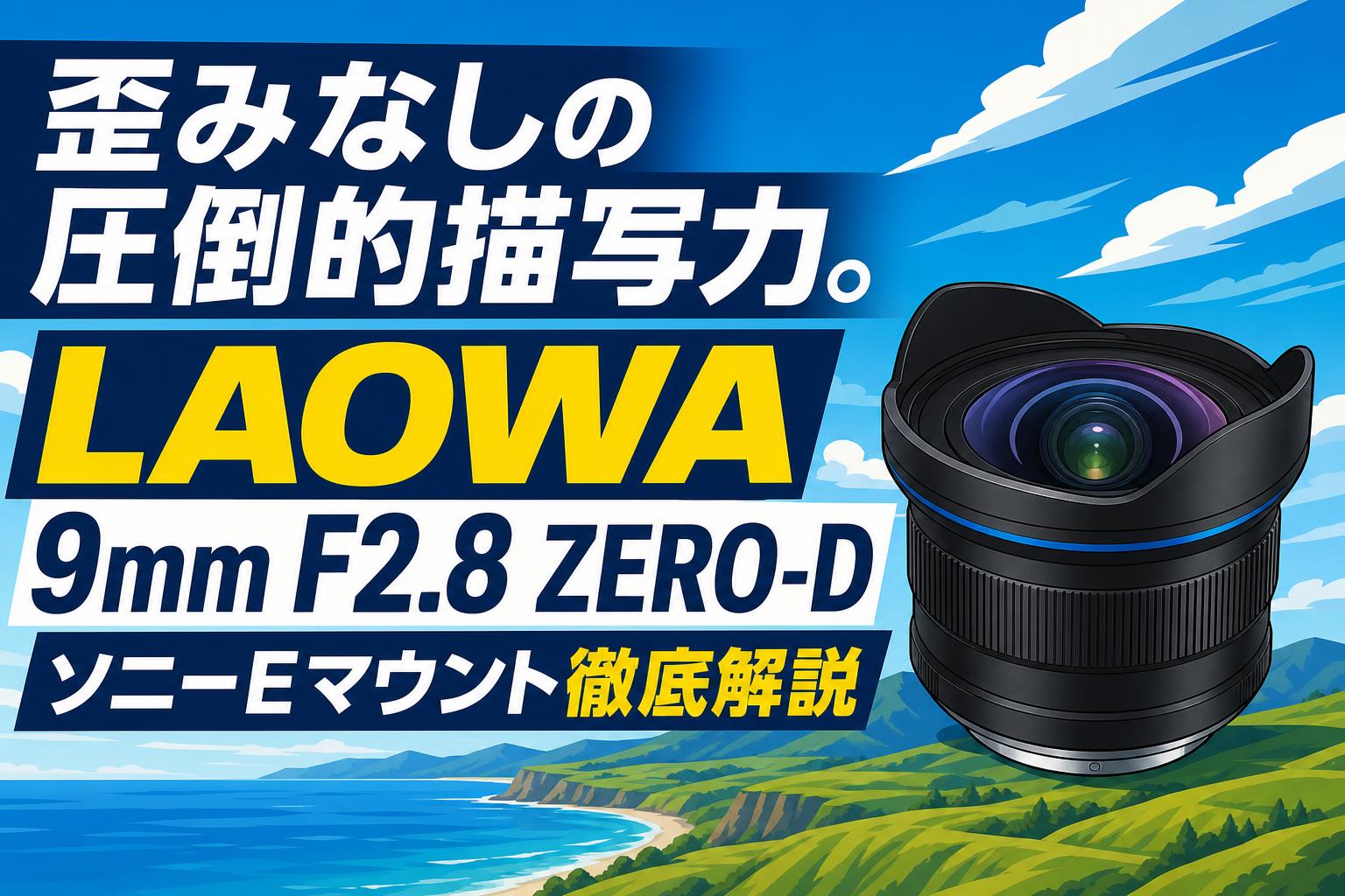 歪みなしの圧倒的描写力。LAOWA 9mm F2.8 ZERO-D ソニーEマウント徹底解説