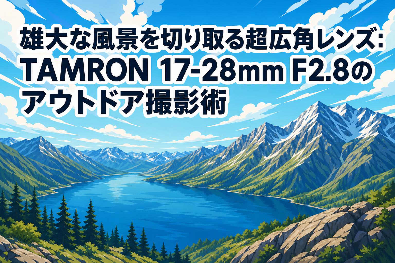 雄大な風景を切り取る超広角レンズ：TAMRON 17-28mm F2.8のアウトドア撮影術