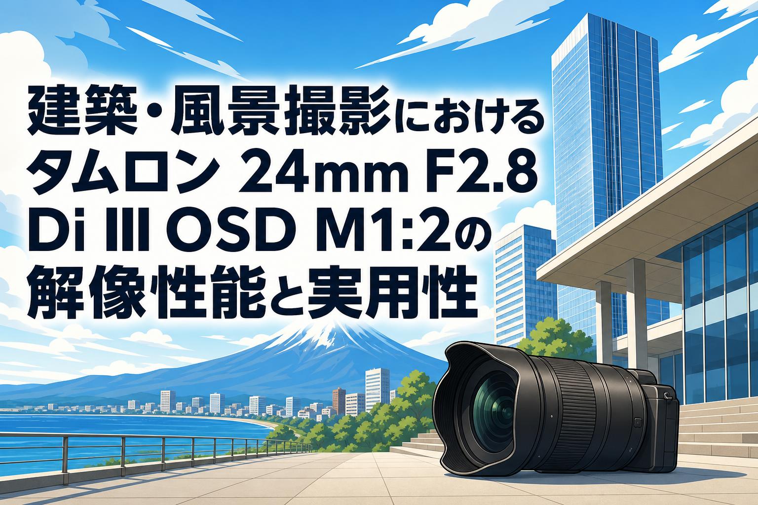 建築・風景撮影におけるタムロン 24mm F2.8 Di III OSD M1:2の解像性能と実用性