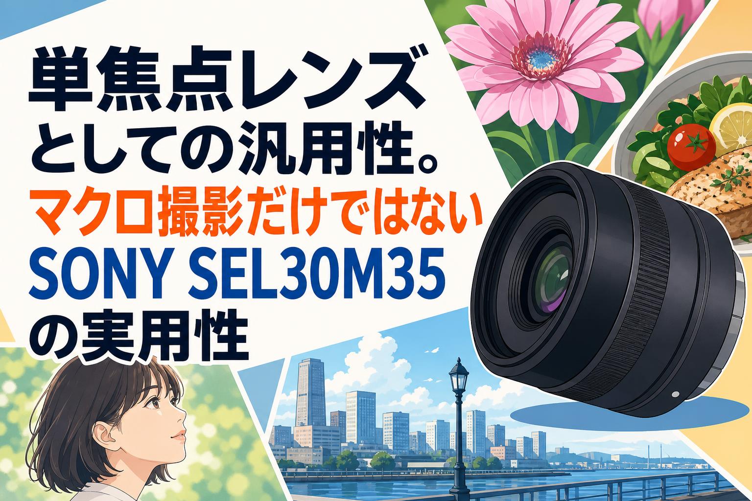 単焦点レンズとしての汎用性。マクロ撮影だけではないSONY SEL30M35の実用性