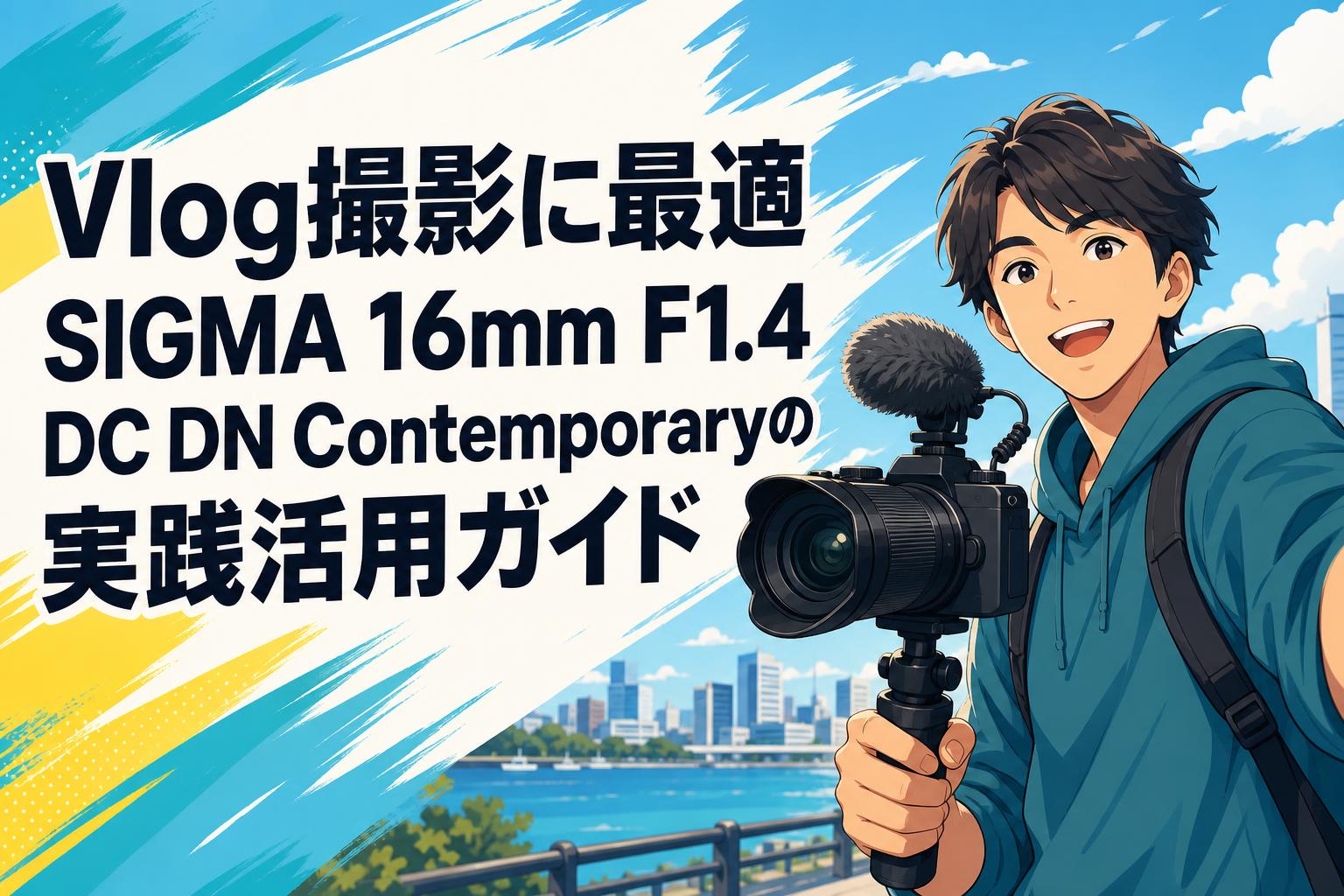 Vlog撮影に最適 SIGMA 16mm F1.4 DC DN Contemporaryの実践活用ガイド