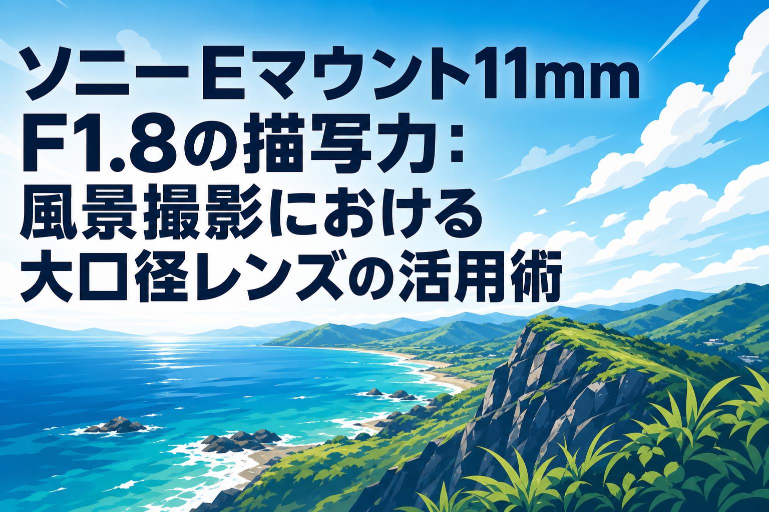 ソニーEマウント11mm F1.8の描写力：風景撮影における大口径レンズの活用術
