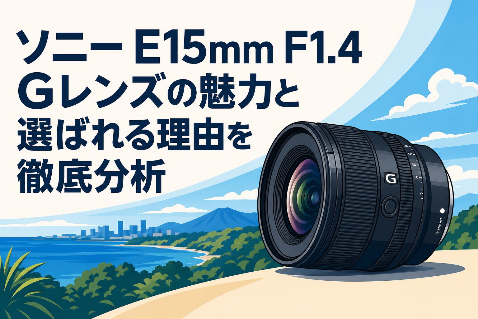 ソニー E15mm F1.4 Gレンズの魅力と選ばれる理由を徹底分析