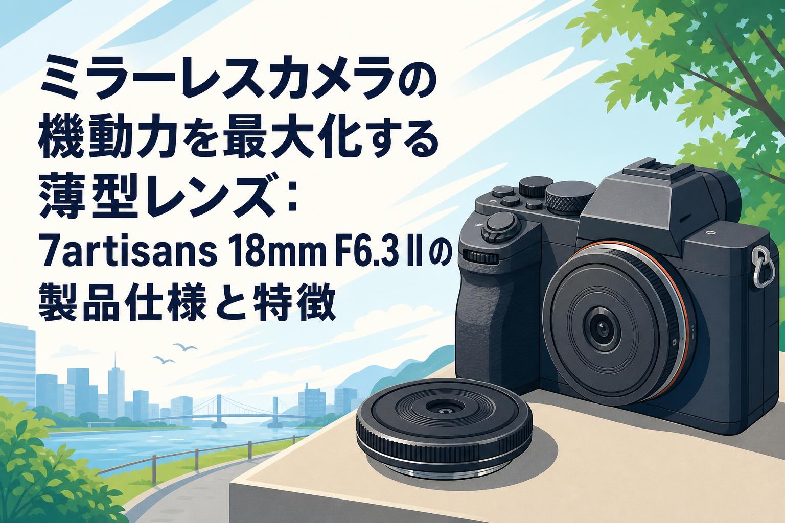 ミラーレスカメラの機動力を最大化する薄型レンズ：7artisans 18mm F6.3 II の製品仕様と特徴