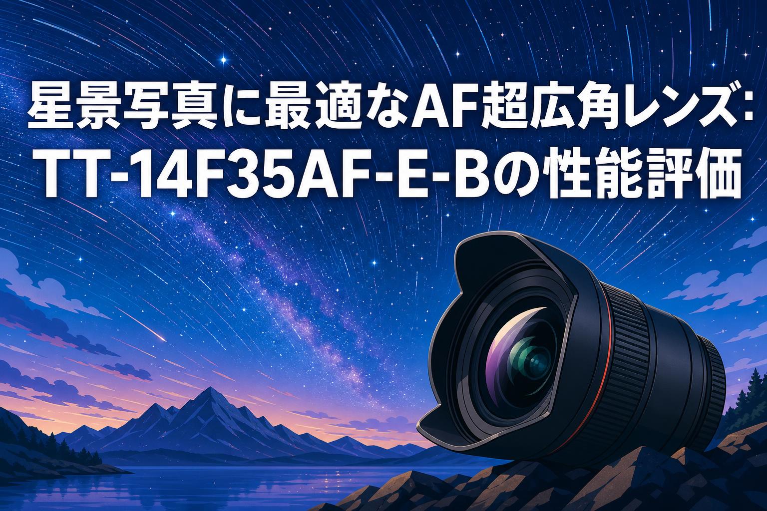 星景写真に最適なAF超広角レンズ：TT-14F35AF-E-Bの性能評価