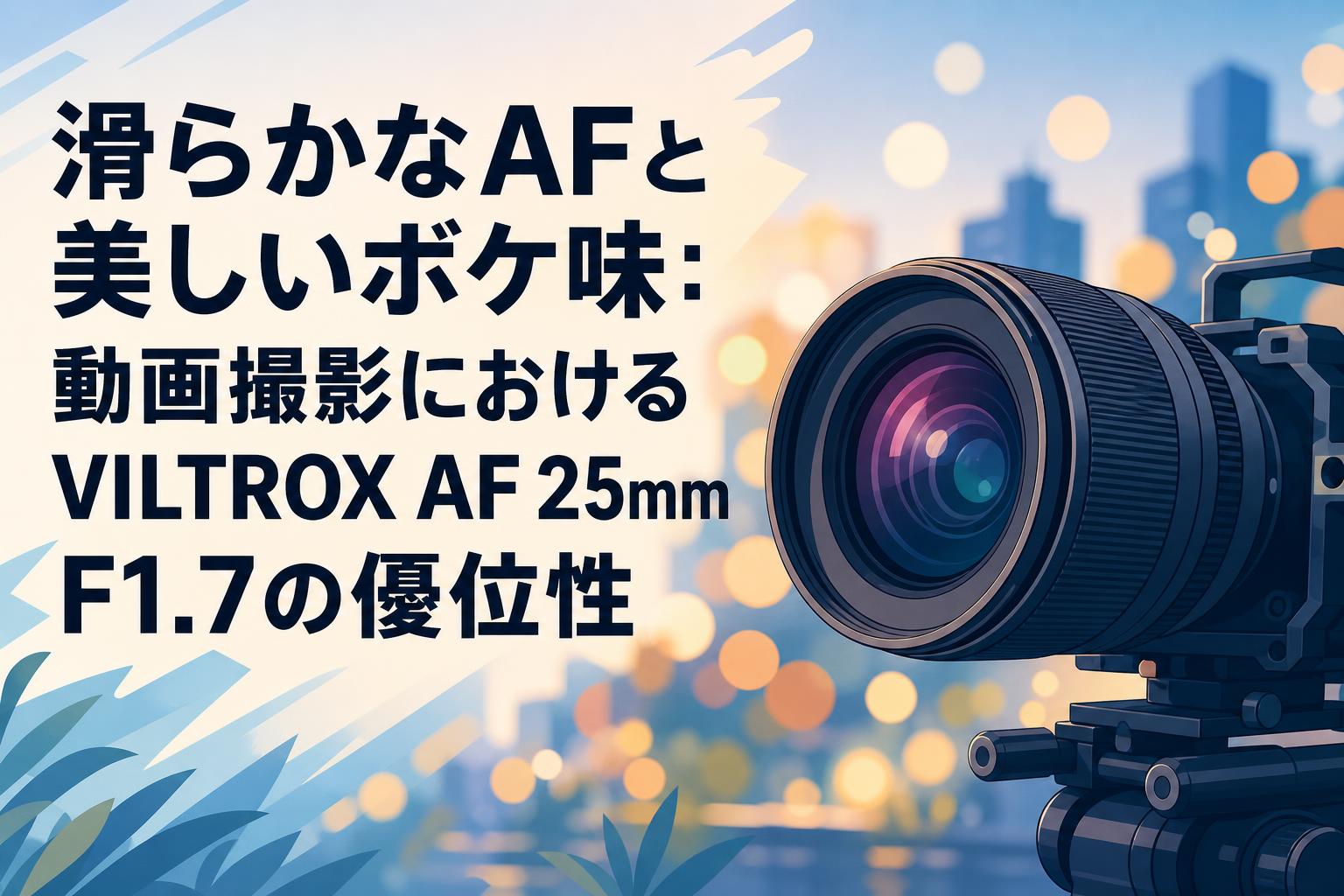 滑らかなAFと美しいボケ味：動画撮影におけるVILTROX AF 25mm F1.7の優位性