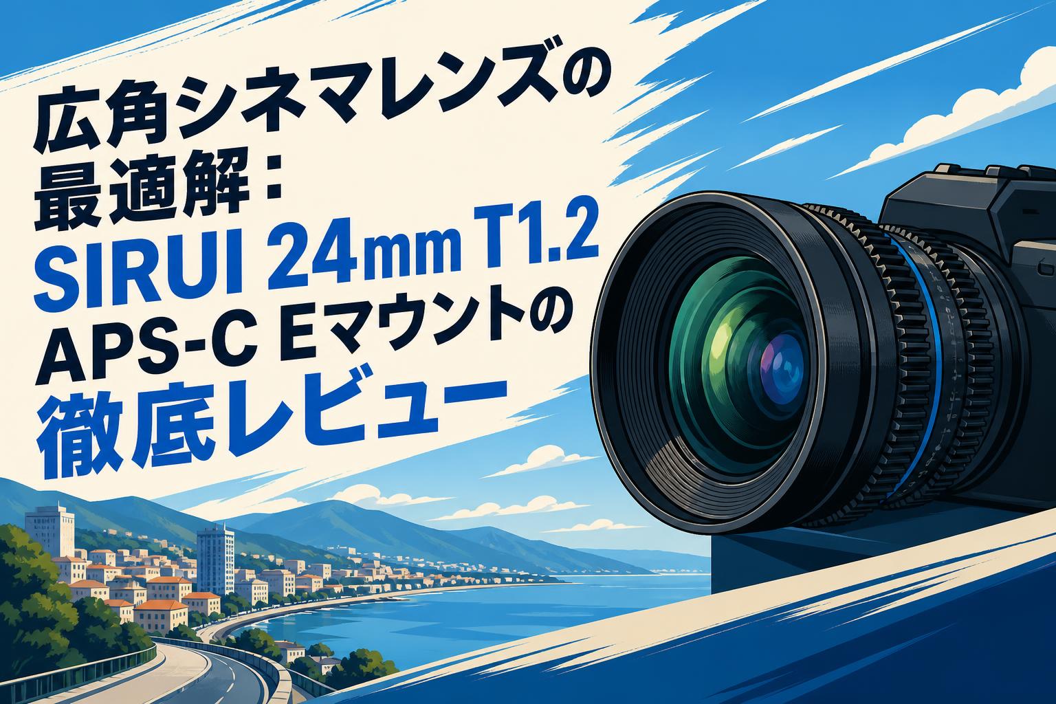 広角シネマレンズの最適解：SIRUI 24mm T1.2 APS-C Eマウントの徹底レビュー