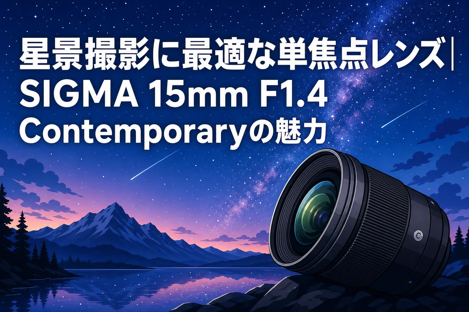 星景撮影に最適な単焦点レンズ｜SIGMA 15mm F1.4 Contemporaryの魅力