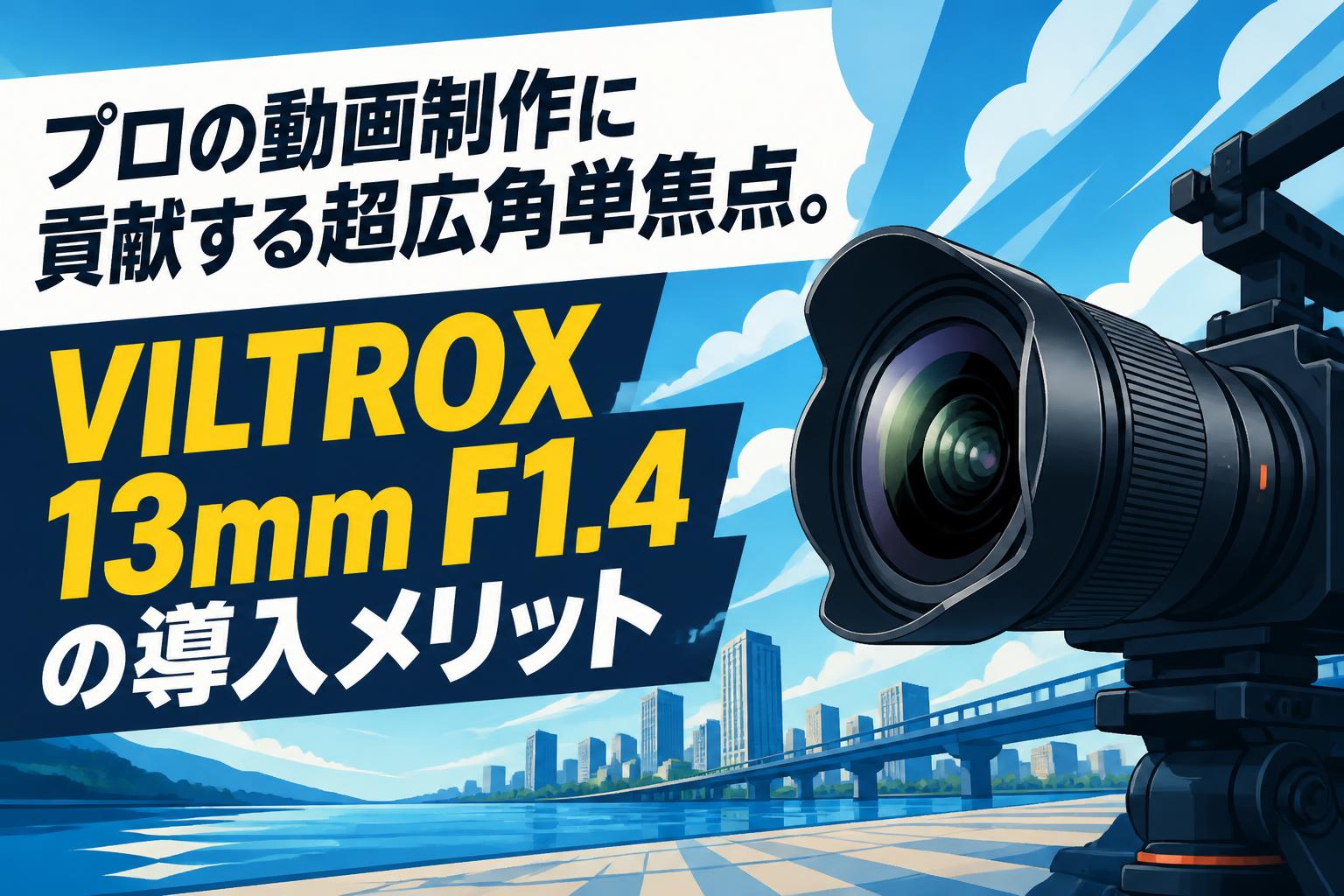 プロの動画制作に貢献する超広角単焦点。VILTROX 13mm F1.4の導入メリット