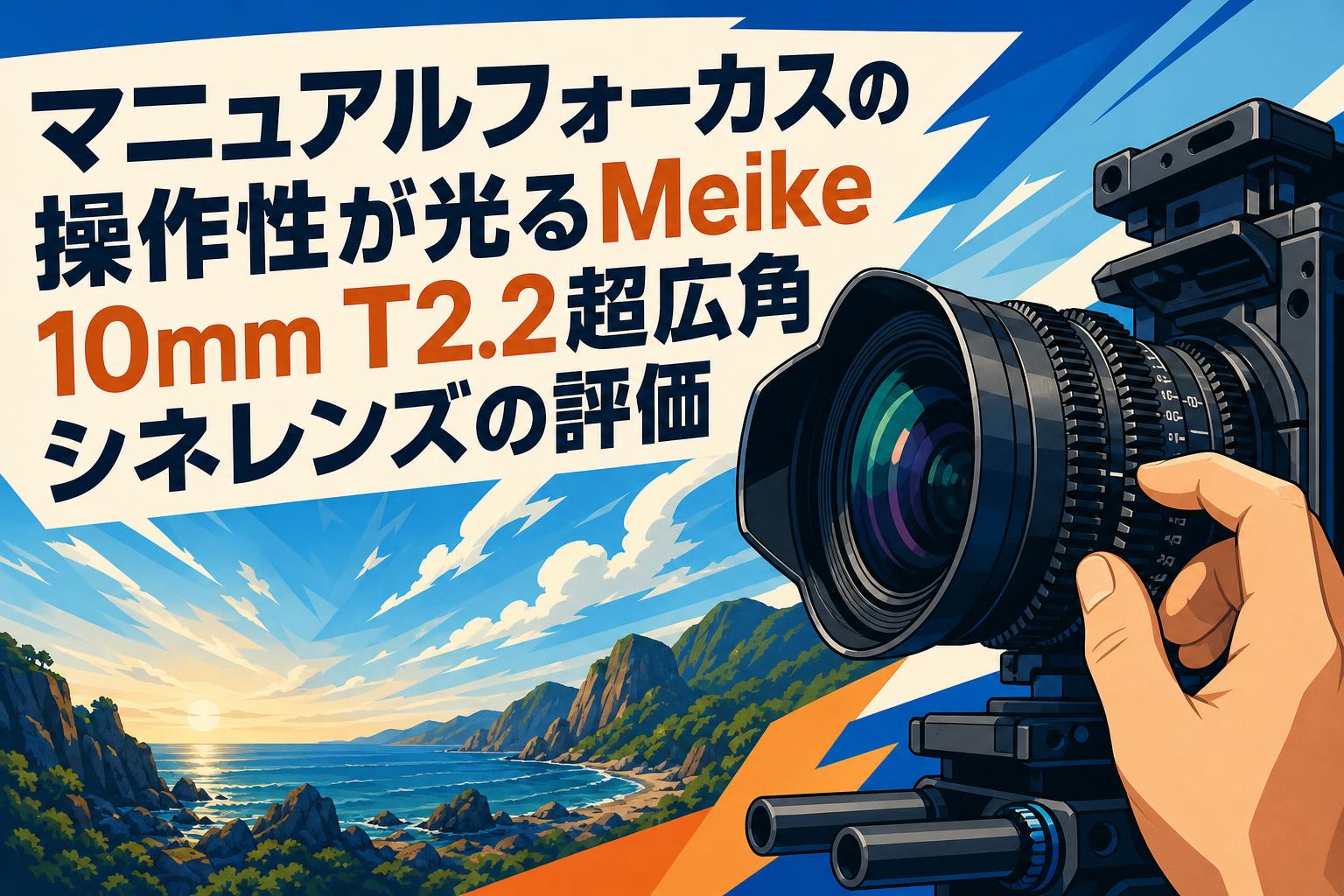 マニュアルフォーカスの操作性が光るMeike 10mm T2.2超広角シネレンズの評価