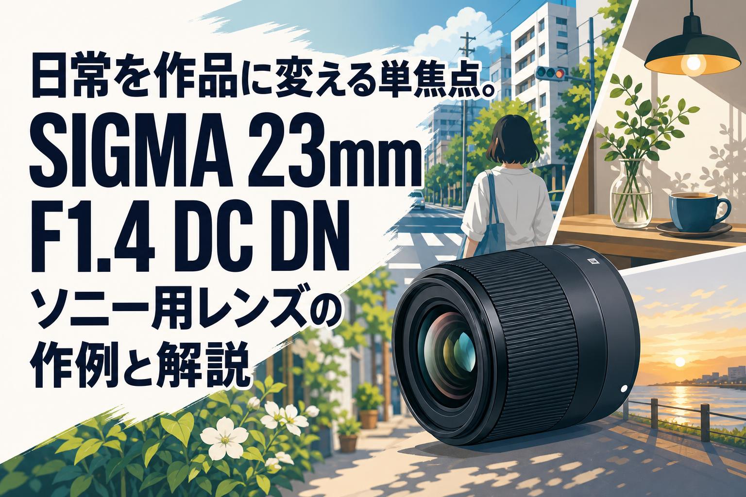 日常を作品に変える単焦点。SIGMA 23mm F1.4 DC DN ソニー用レンズの作例と解説