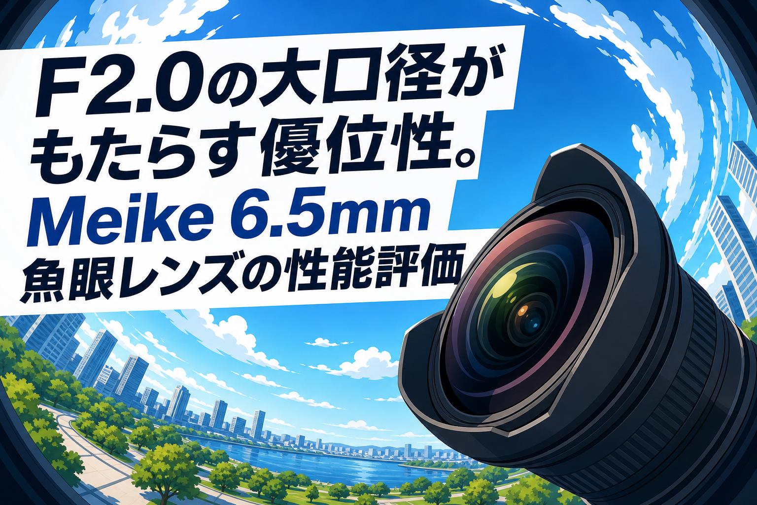 F2.0の大口径がもたらす優位性。Meike 6.5mm魚眼レンズの性能評価