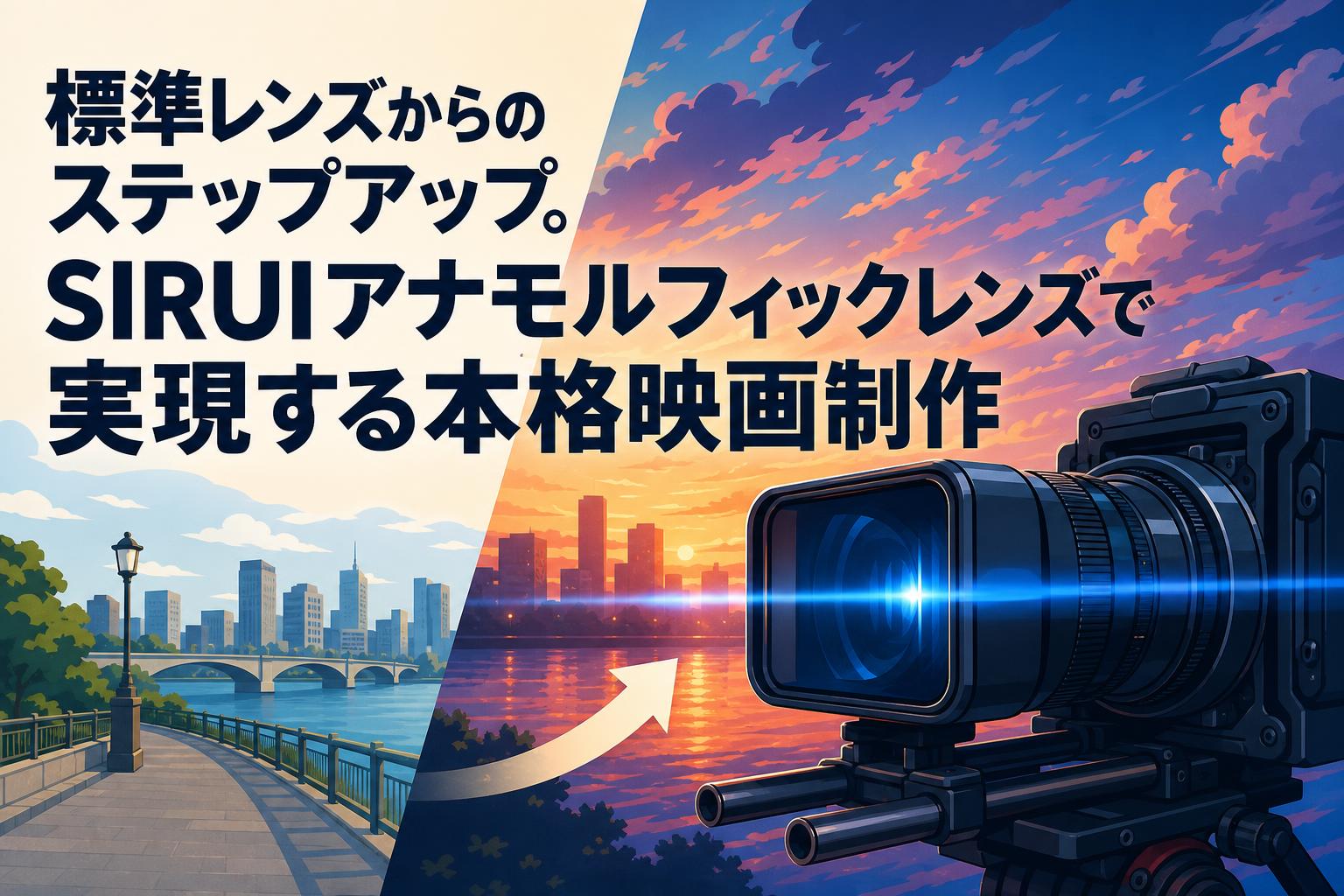 標準レンズからのステップアップ。SIRUIアナモルフィックレンズで実現する本格映画制作
