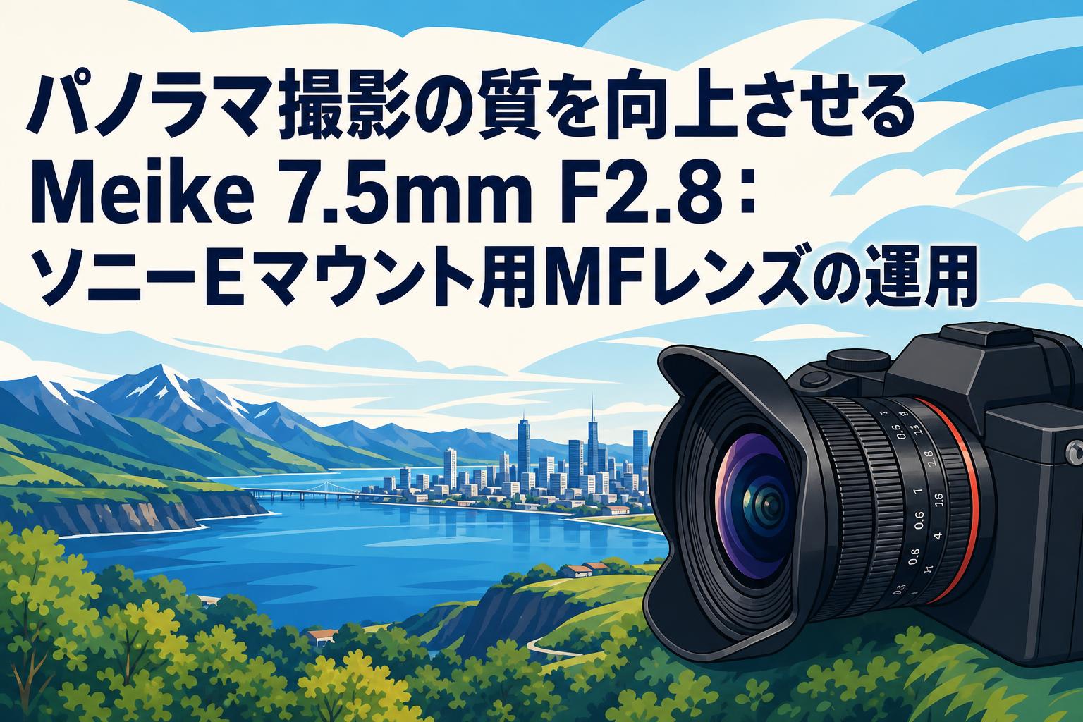 パノラマ撮影の質を向上させるMeike 7.5mm F2.8：ソニーEマウント用MFレンズの運用