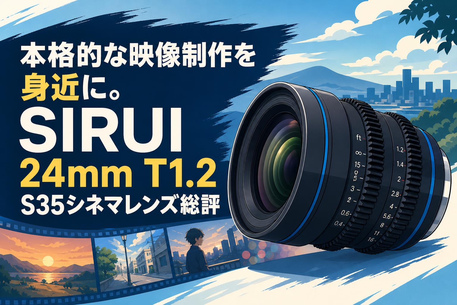 本格的な映像制作を身近に。SIRUI 24mm T1.2 S35シネマレンズ総評