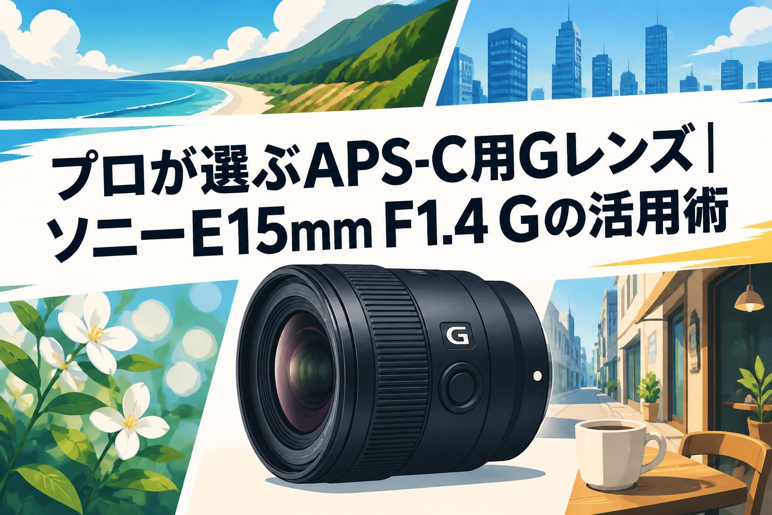 プロが選ぶAPS-C用Gレンズ｜ソニーE15mm F1.4 Gの活用術