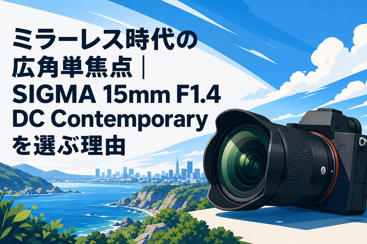 ミラーレス時代の広角単焦点｜SIGMA 15mm F1.4 DC Contemporaryを選ぶ理由