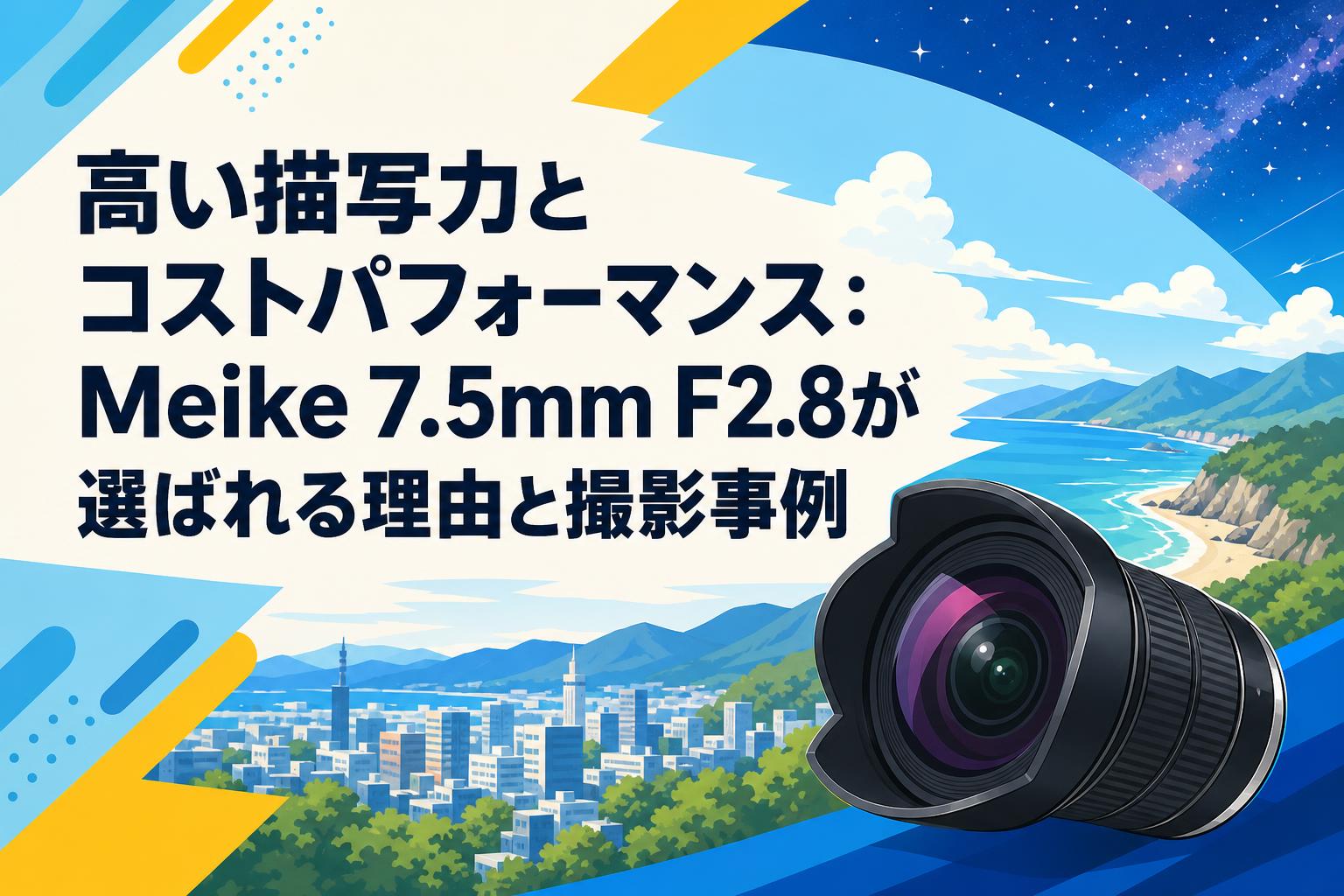 高い描写力とコストパフォーマンス：Meike 7.5mm F2.8が選ばれる理由と撮影事例