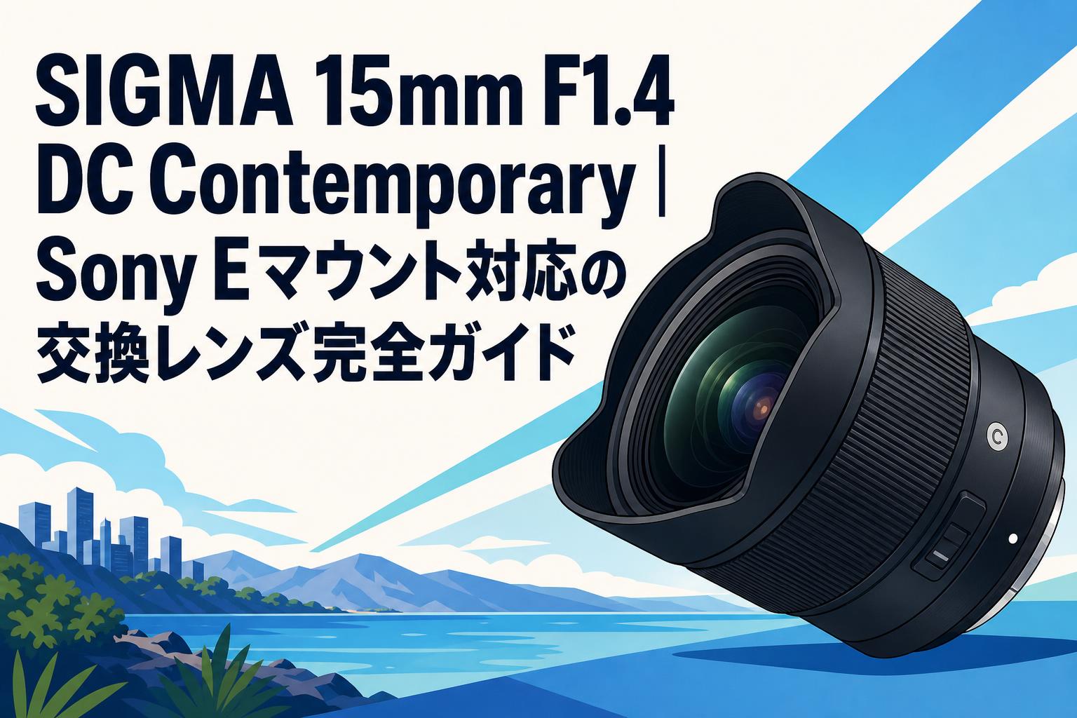 SIGMA 15mm F1.4 DC Contemporary｜Sony Eマウント対応の交換レンズ完全ガイド