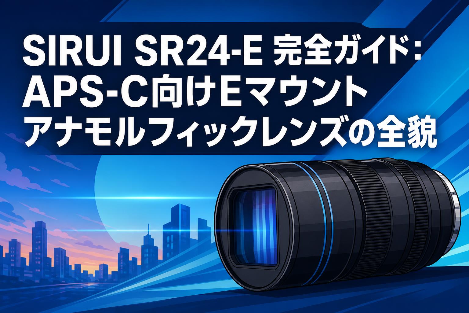 SIRUI SR24-E 完全ガイド：APS-C向けEマウントアナモルフィックレンズの全貌