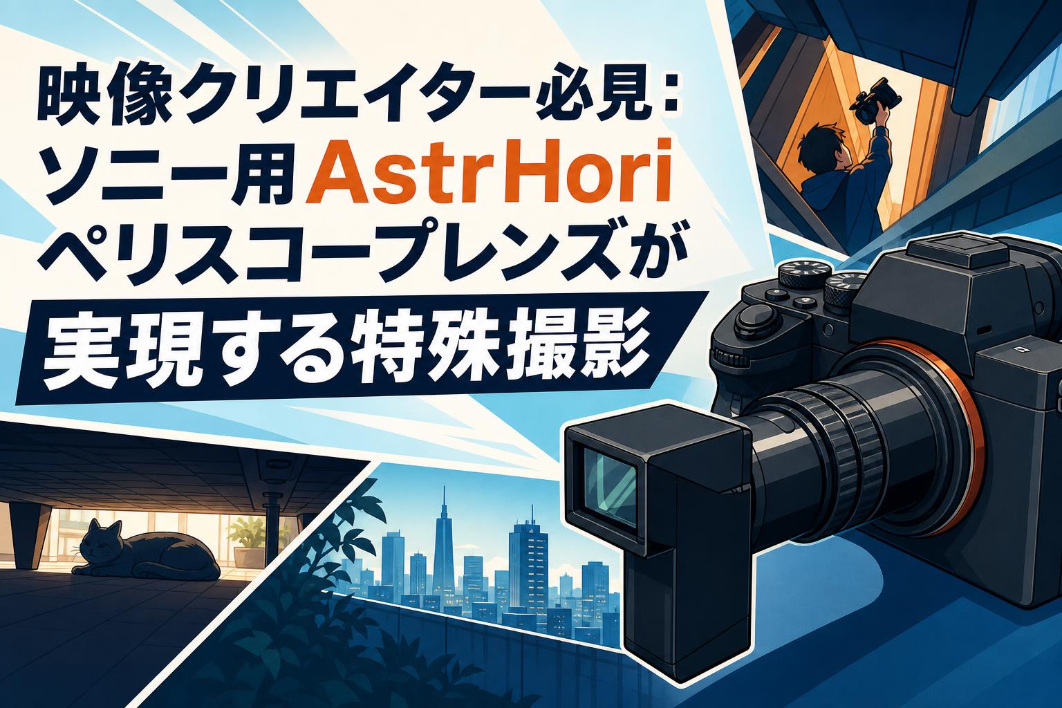 映像クリエイター必見：ソニー用AstrHoriペリスコープレンズが実現する特殊撮影