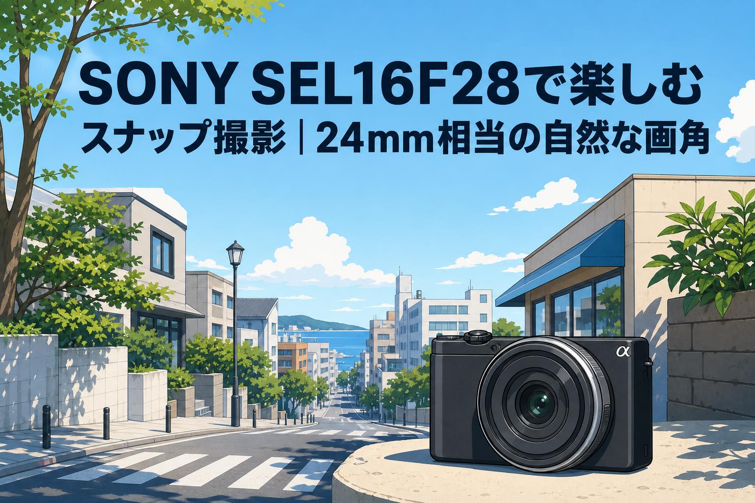 SONY SEL16F28で楽しむスナップ撮影｜24mm相当の自然な画角