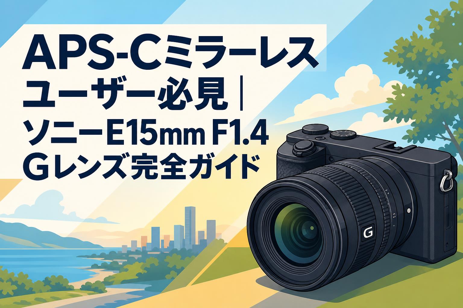 APS-Cミラーレスユーザー必見｜ソニーE15mm F1.4 Gレンズ完全ガイド