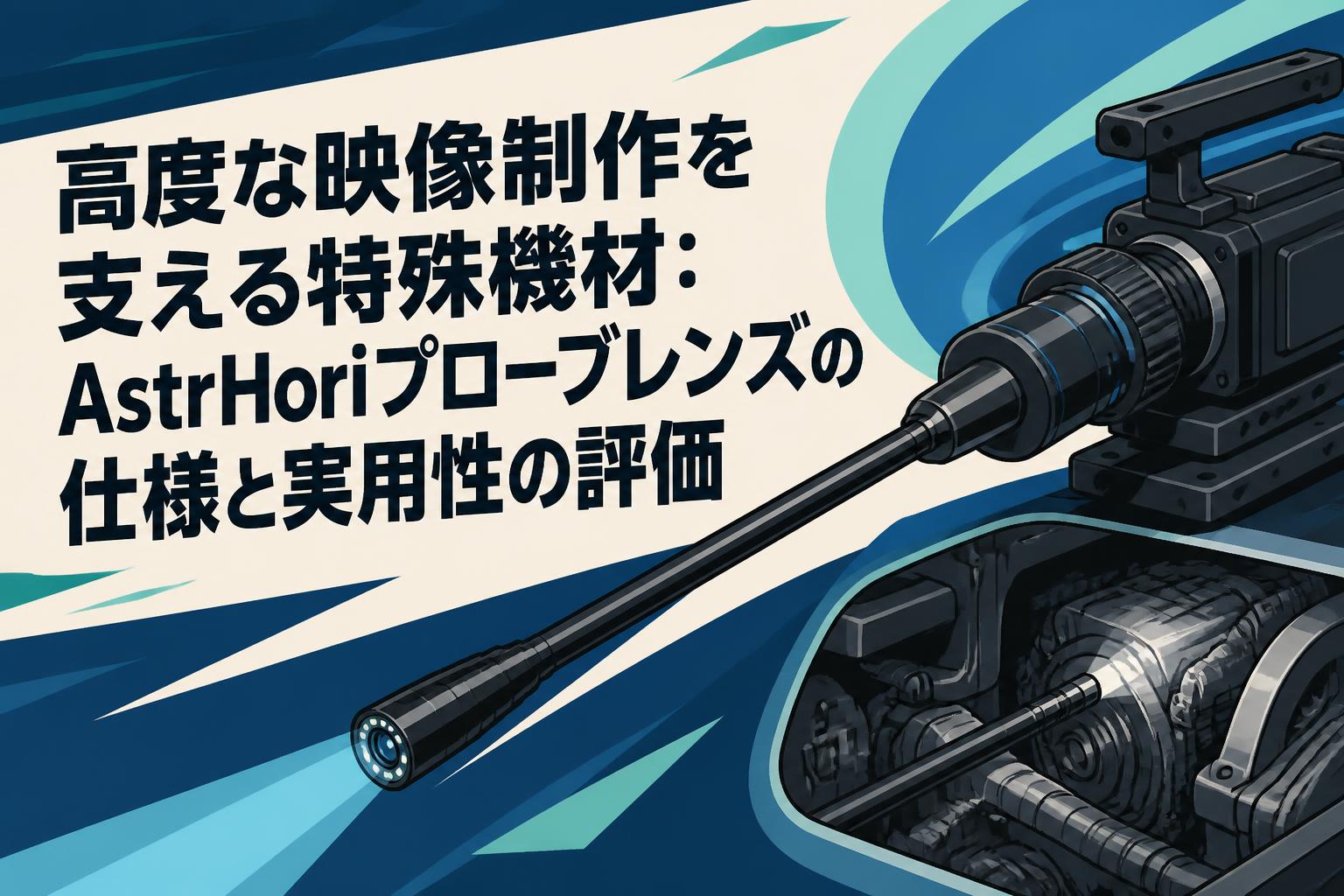 高度な映像制作を支える特殊機材：AstrHoriプローブレンズの仕様と実用性の評価