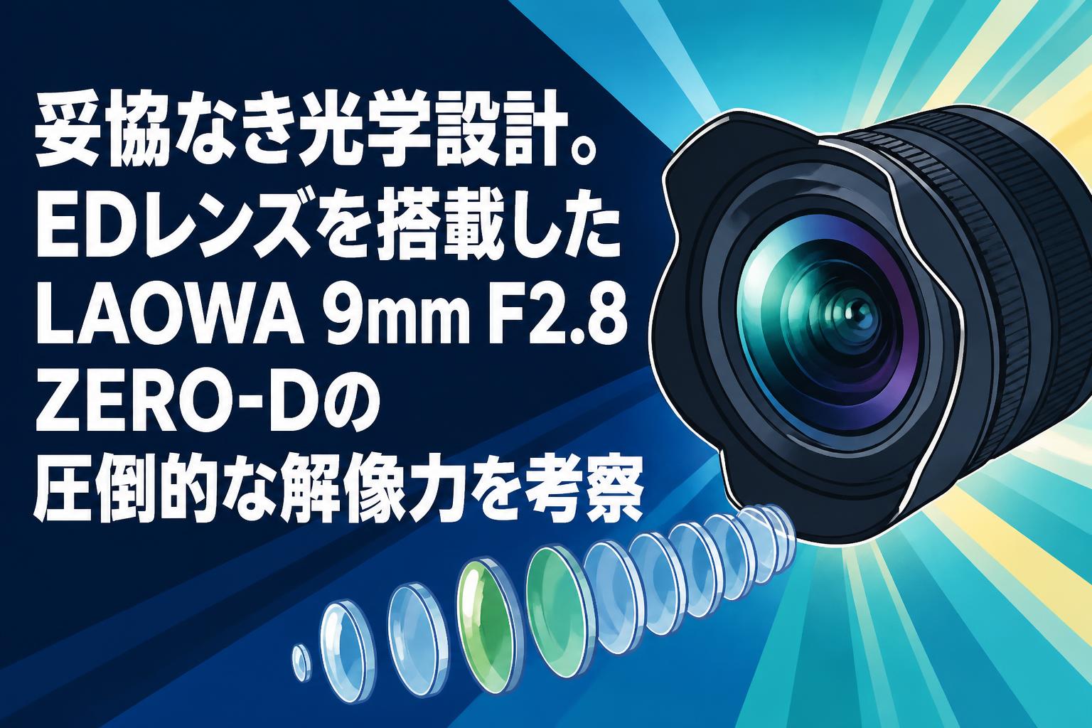 妥協なき光学設計。EDレンズを搭載したLAOWA 9mm F2.8 ZERO-Dの圧倒的な解像力を考察