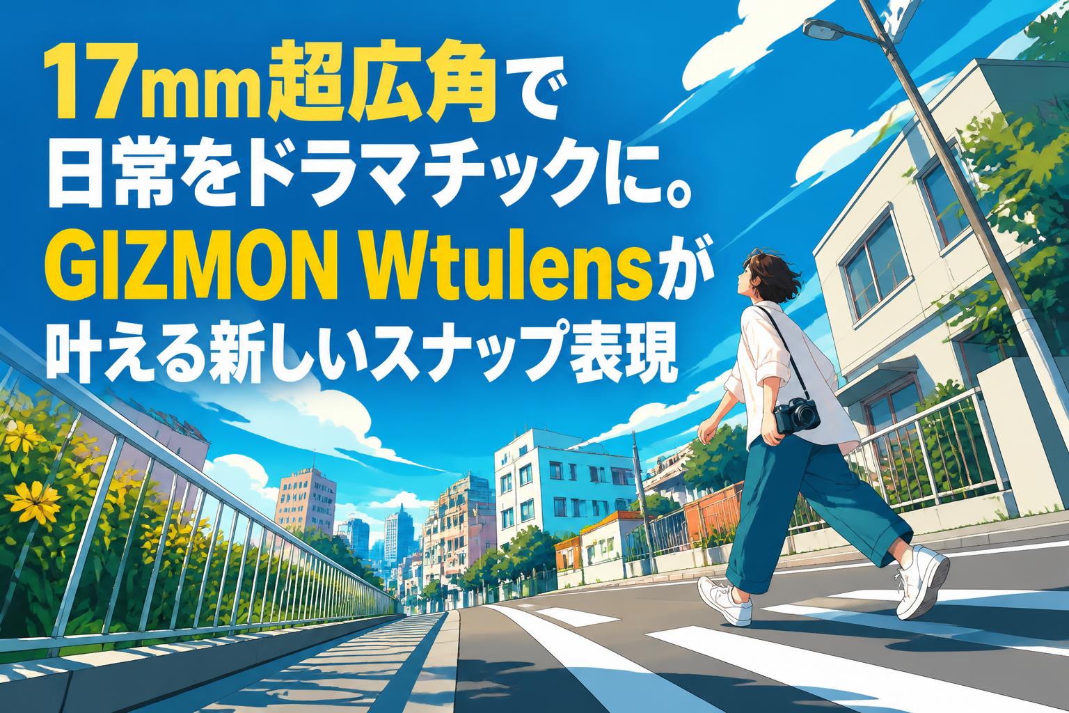 17mm超広角で日常をドラマチックに。GIZMON Wtulensが叶える新しいスナップ表現