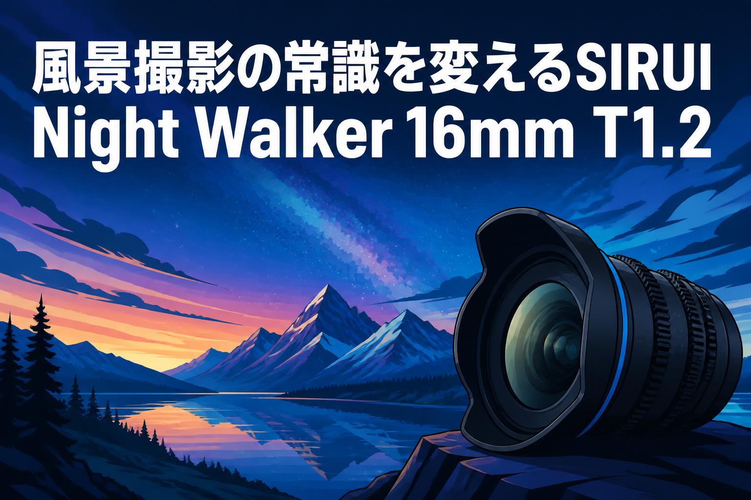 風景撮影の常識を変えるSIRUI Night Walker 16mm T1.2