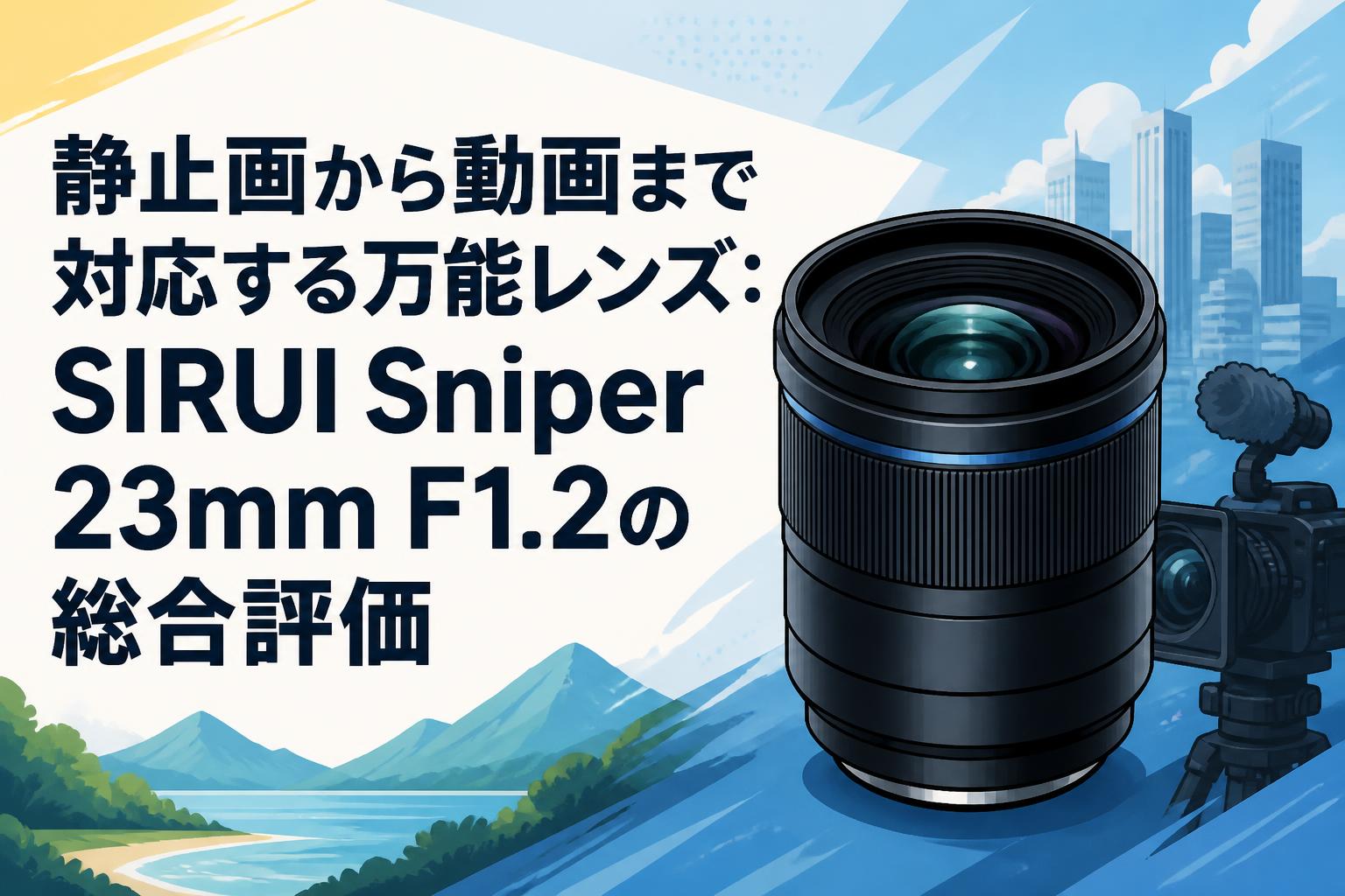 静止画から動画まで対応する万能レンズ：SIRUI Sniper 23mm F1.2の総合評価
