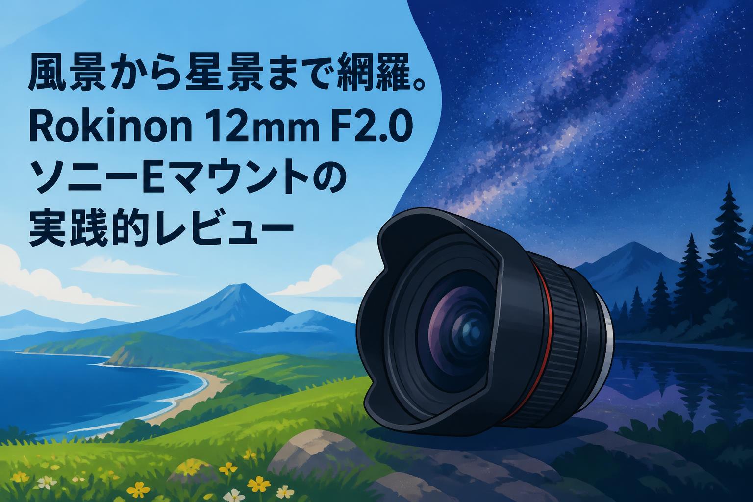 風景から星景まで網羅。Rokinon 12mm F2.0 ソニーEマウントの実践的レビュー